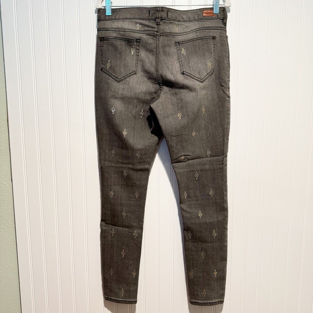 Sundance Primrose Gray Sequined Jeans Skinny Fit Size 30 - Picture 6 of 8